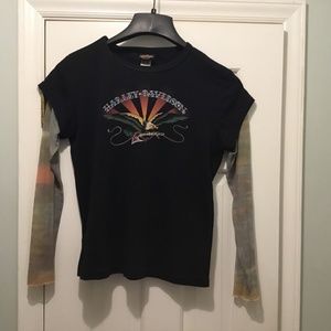 Woman’s Harley Davidson shirt.  Size large.